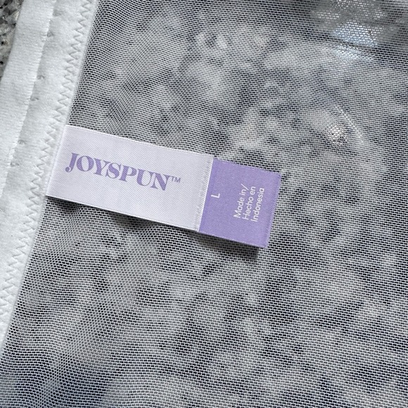 NWT Joyspun Sexy Satin Lace Unlined Cups Underwire Bustier White Size Large - Picture 7 of 12